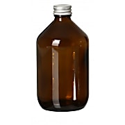 Fair Squared Glazen fles met dop - leeg - 500 ml