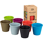 Fair Zone Plantenpotten Gekleurd Rubber - 6 Stuks