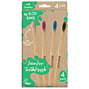 The Eco Gang Bamboe Tandenborstel Soft - 4 Stuks - Mix