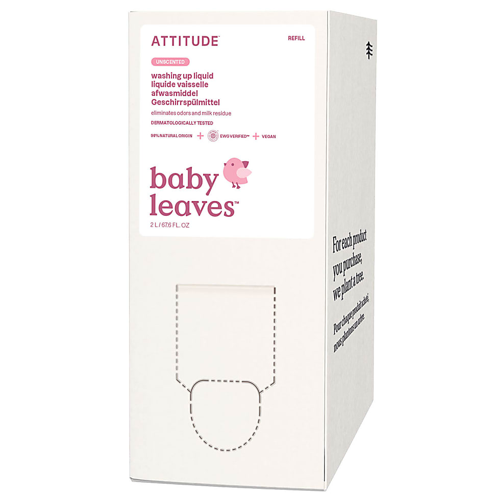 Image of Attitude Bulk2Go Vloeibaar Afwasmiddel Baby - Parfumvrij