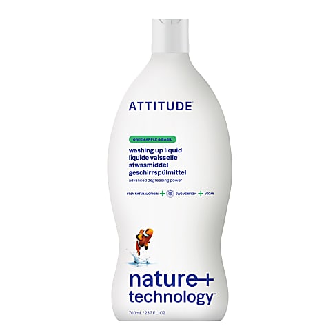 Attitude Vloeibaar Afwasmiddel - Groene Appel & Basilicum
