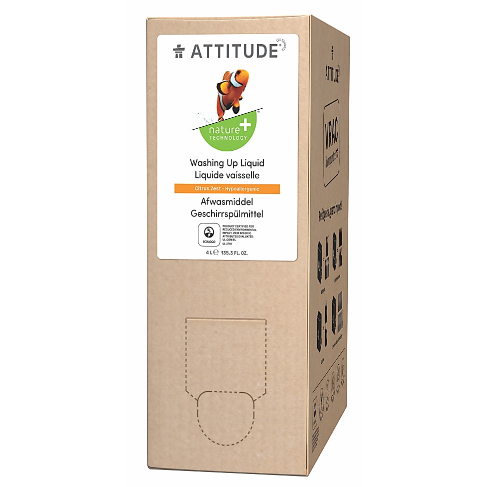 Image of Attitude Vloeibaar Afwasmiddel - Zeste van Citrus 4L