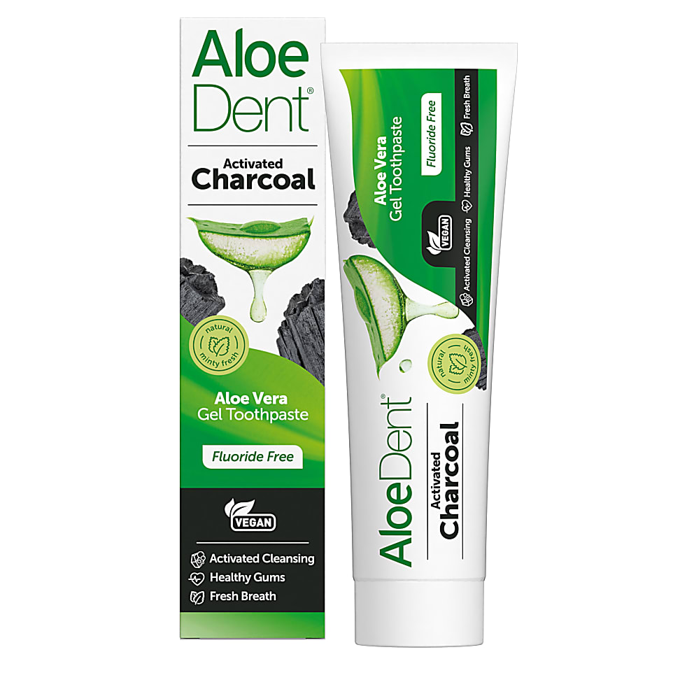 AloeDent HoutskoolTandpasta Fluoridevrij 100ml