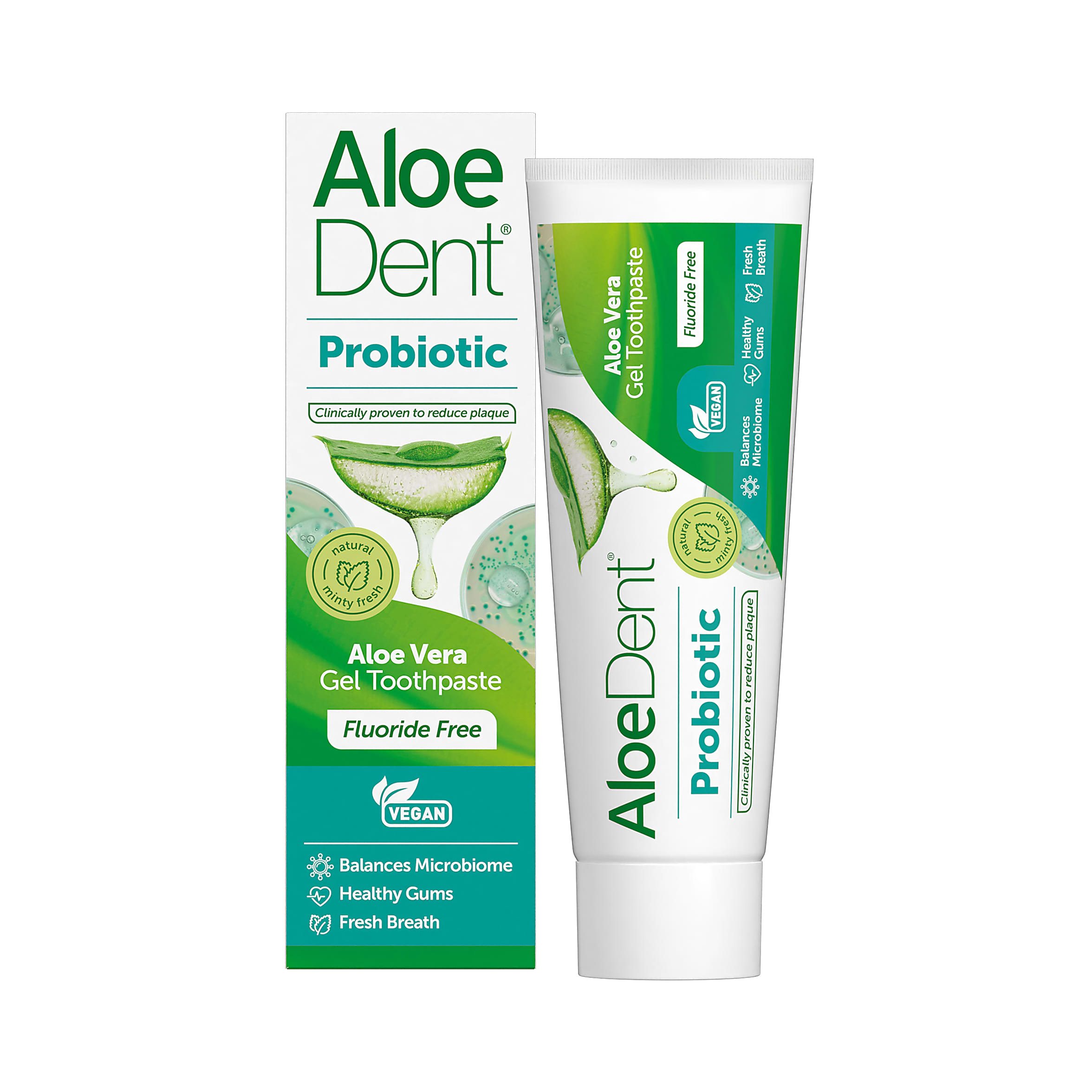 Aloe Dent Probiotic Tandpasta Fluoridevrij | Big Green Smile