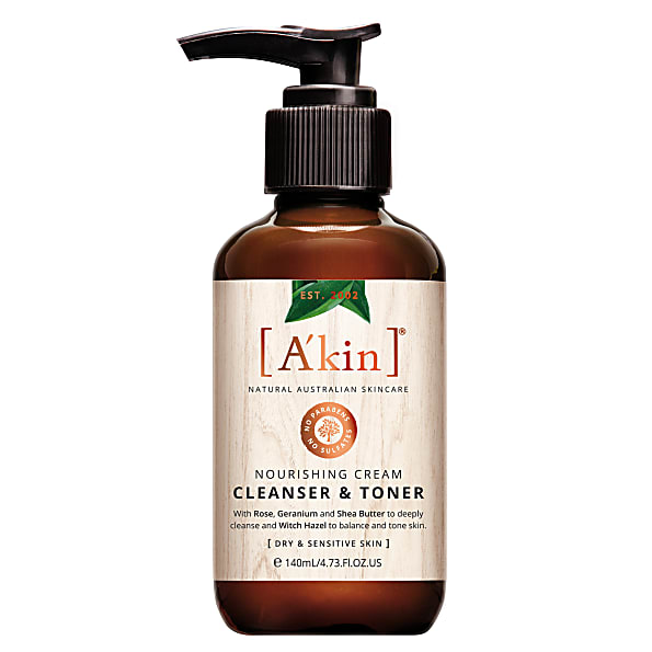 Akin Nourishing Cream Cleanser Toner akin kopen in de aanbieding