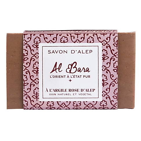 Al Bara Aleppo Zeep Pure Olijfolie & Roze Klei 150gr