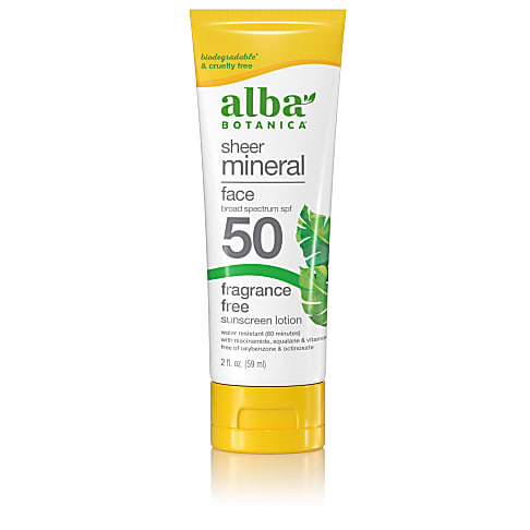 Alba Botanica Minerale Zonnebrandcrème Gezicht SPF50