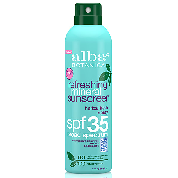 Alba Botanica Refreshing Mineral Sunscreen Spray Spf35 alba botanica kopen in de aanbieding Alba Botanica Refreshing Mineral Sunscreen Spray Spf35 alba botanica kopen in de aanbieding