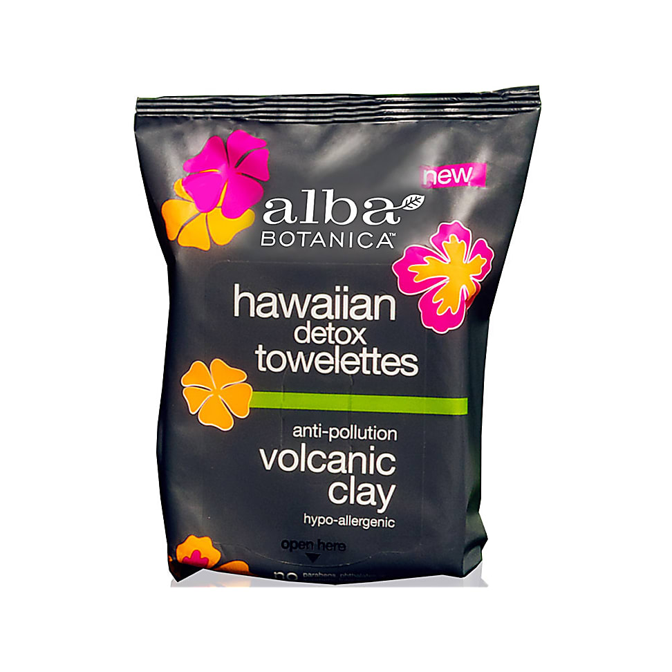 Image of Alba Botanica Volcanic Clay Towelettes 30 wipes
