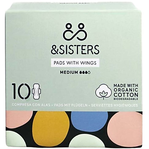 &Sisters Pads with wings - Medium/Day (12)