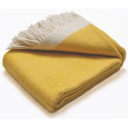 Atlantic Blankets 100% Wollen Deken - Geel (130 x 150cm)