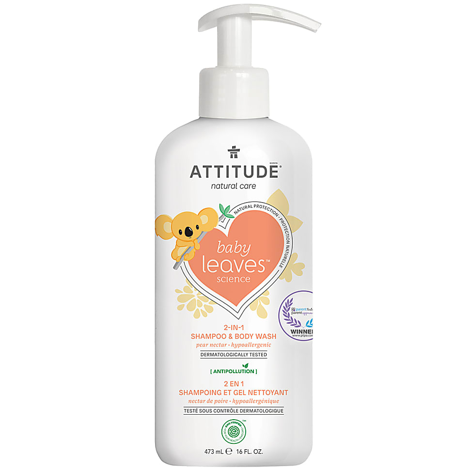 Image of Attitude Baby Leaves 2 in 1 Shampoo & Douchegel - Peer Nectar