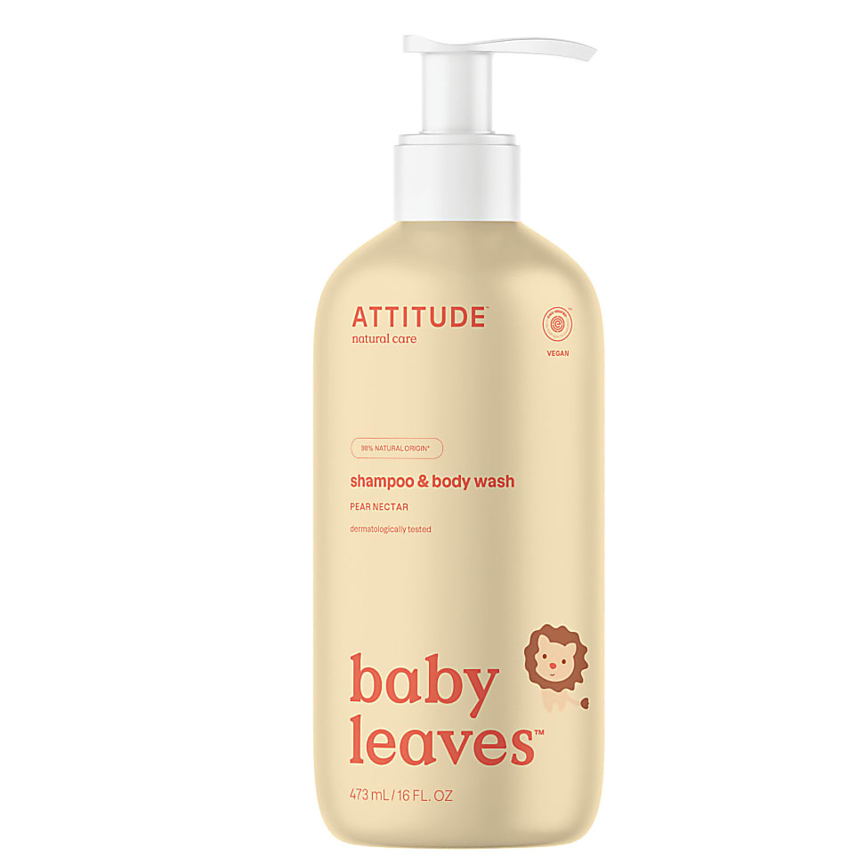Image of Attitude Baby Leaves 2 in 1 Shampoo & Douchegel - Peer Nectar