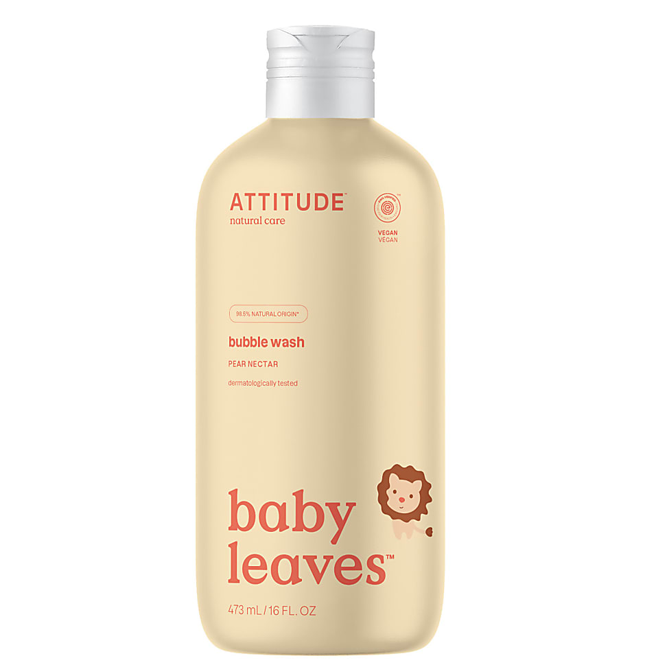 Image of Attitude Baby Leaves Bubble Wash - Peer Nectar