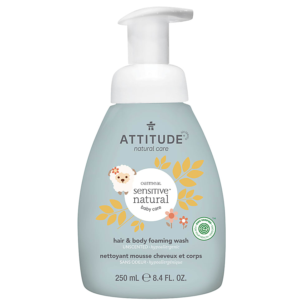 Image of Attitude Oatmeal sensitive natural baby care - 2in1 Shampoo & Schui...