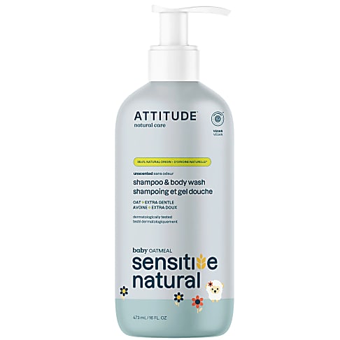 Attitude Oatmeal sensitive natural baby care - 2in1 Shampoo & Douchegel