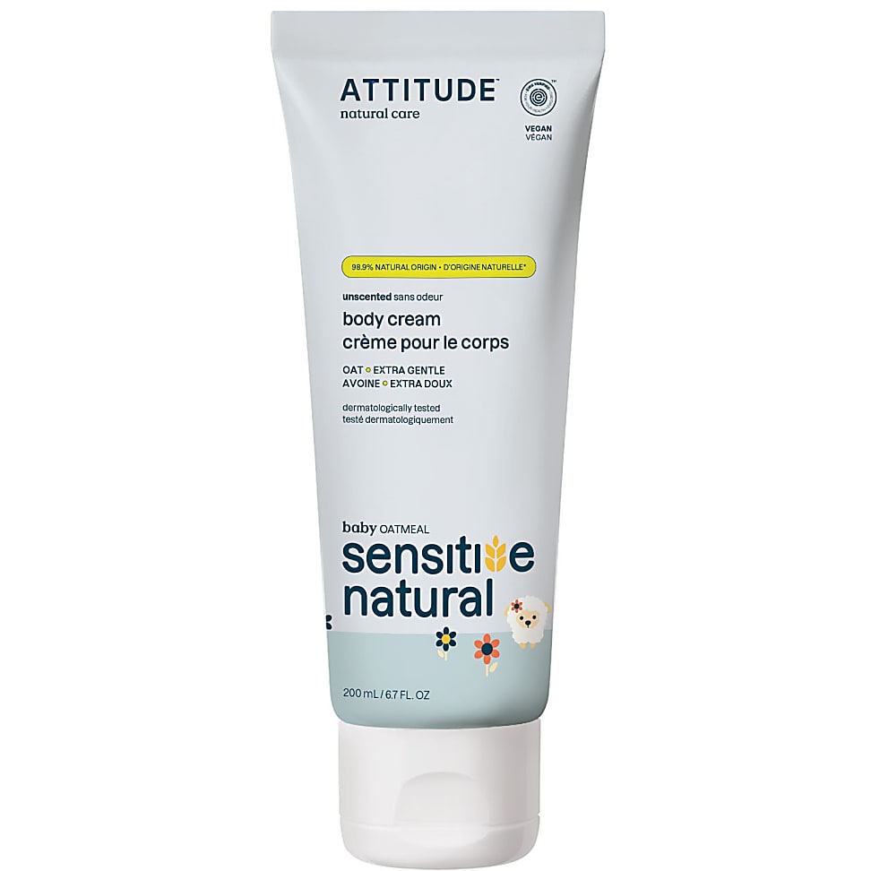 Image of Attitude Oatmeal sensitive natural baby care - Soothing Lichaamscreme