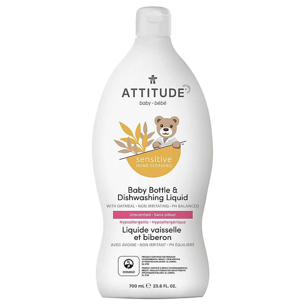 Image of Attitude Oatmeal sensitive natural baby care - Fles & Afwasmiddel