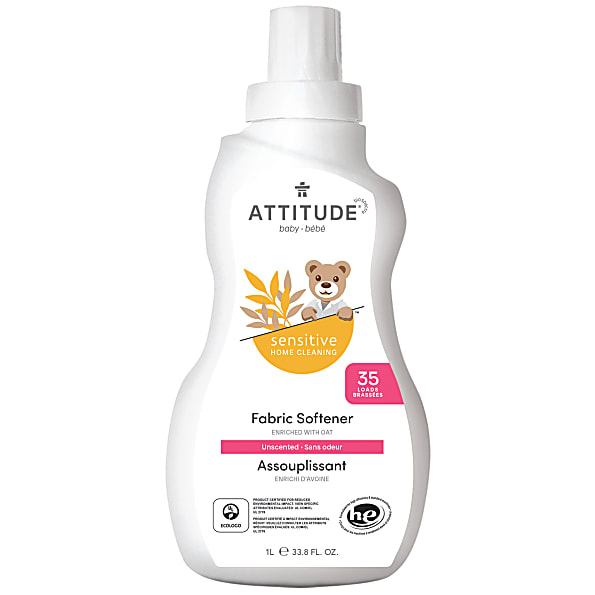 Image of Attitude Oatmeal sensitive natural baby care - Wasverzachter 35 w...