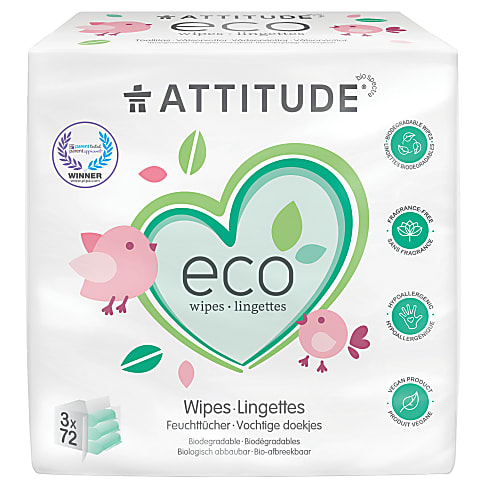 Attitude Eco Baby Doekjes (3 x 72)