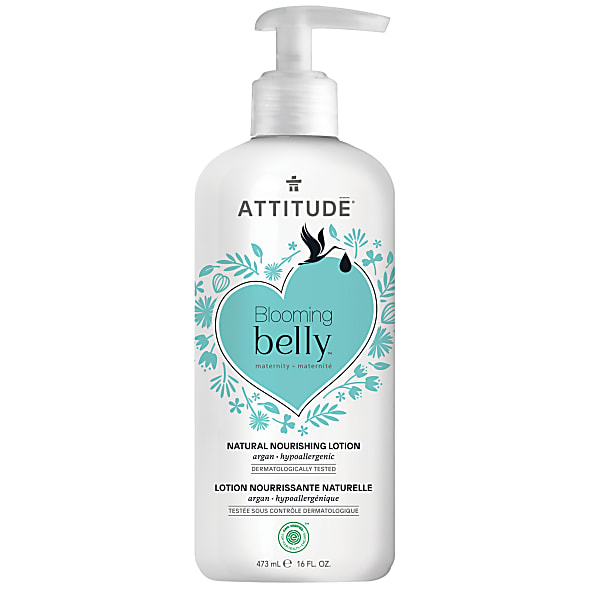 Image of Attitude Blooming Belly Voedende Lotion, Argan 473 ml