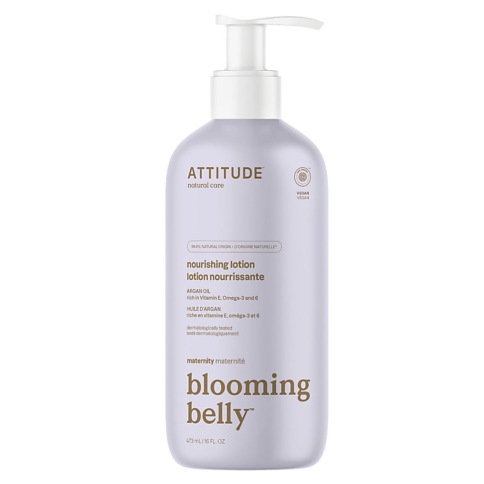 Image of Attitude Blooming Belly Voedende Lotion, Argan 473 ml