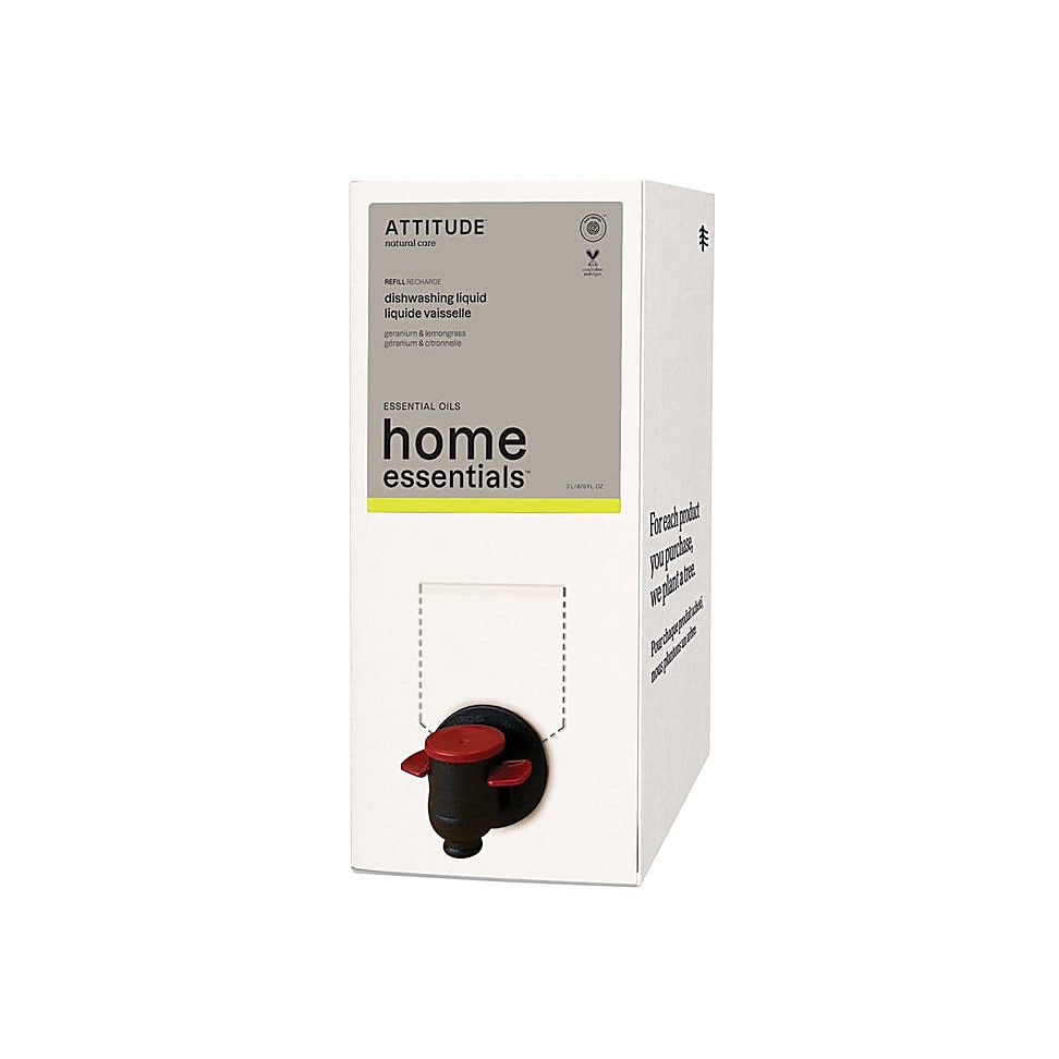 Image of Attitude Afwasmiddel Geranium & Citroengras Refill