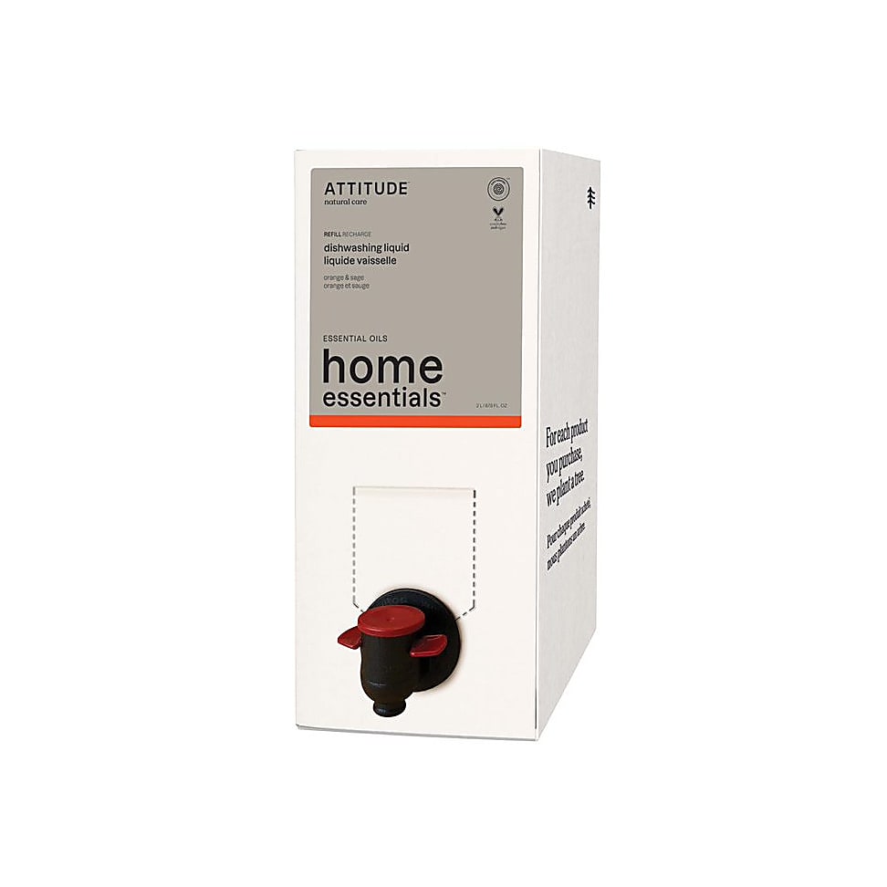 Image of Attitude Afwasmiddel Sinaasappel & Salie Refill