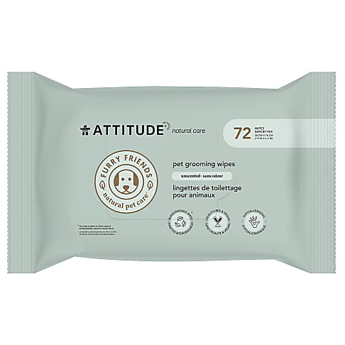 Attitude Furry Friends Deodorising Bath Wipes - unscented