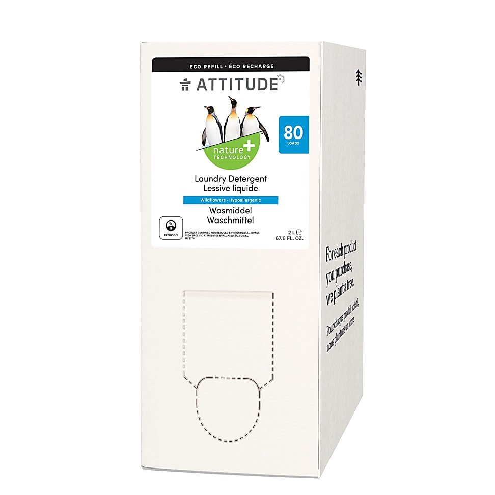 Big Green Smile Attitude Bulk to Go Wasmiddel Wildflowers 80 wasbeurten aanbieding