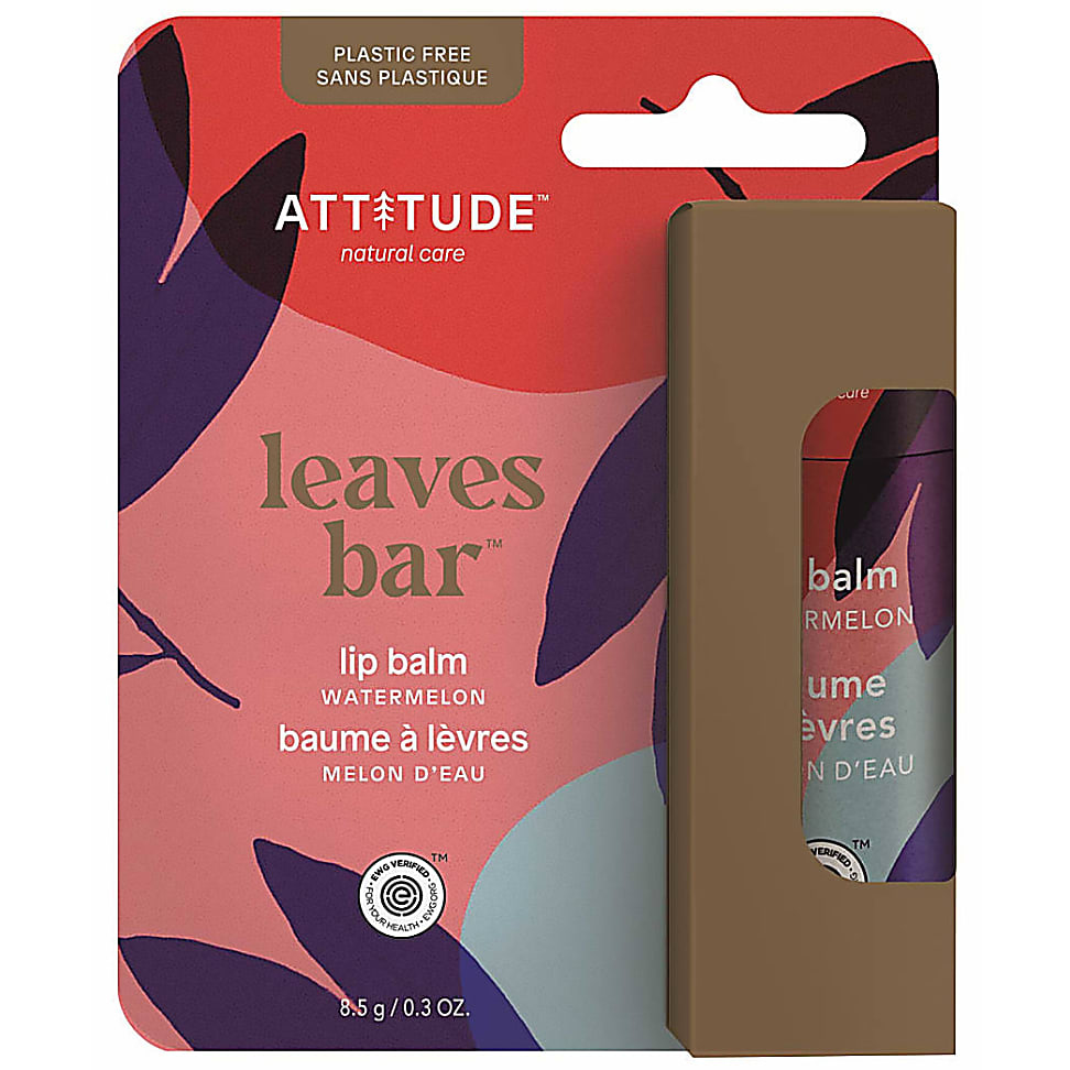 Image of Attitude Leaves Bar Lippenbalsem Watermeloen