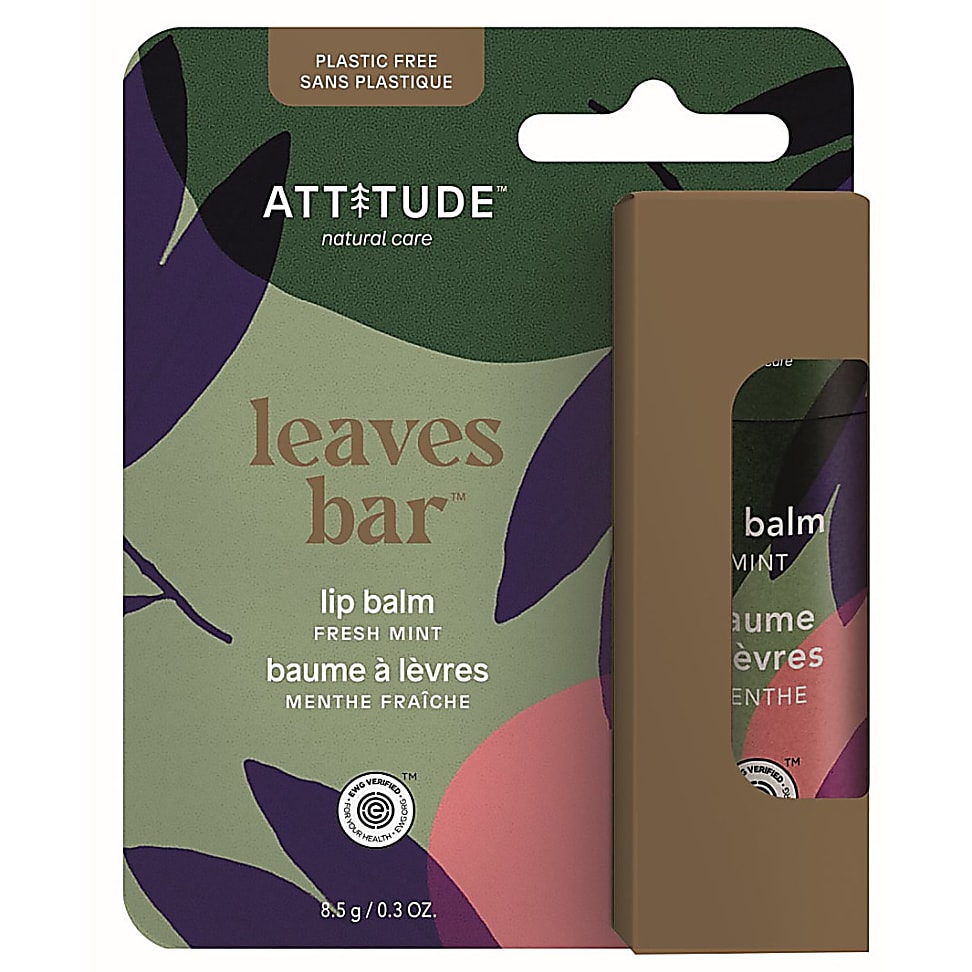 Image of Attitude Leaves Bar Lippenbalsem Munt