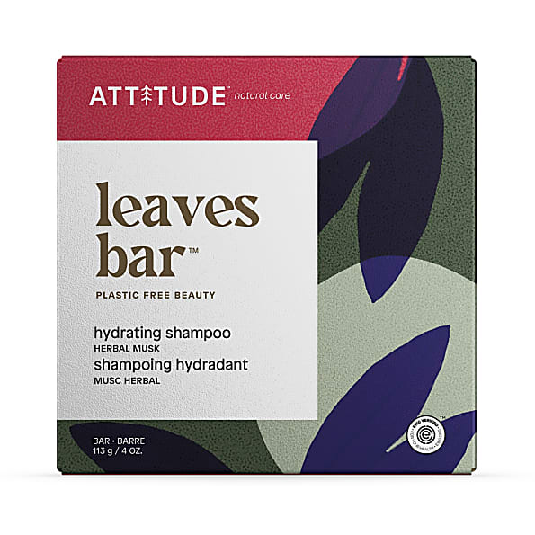 Image of Attitude Leaves Bar Shampoo Vochtinbrengend Kruidengeur