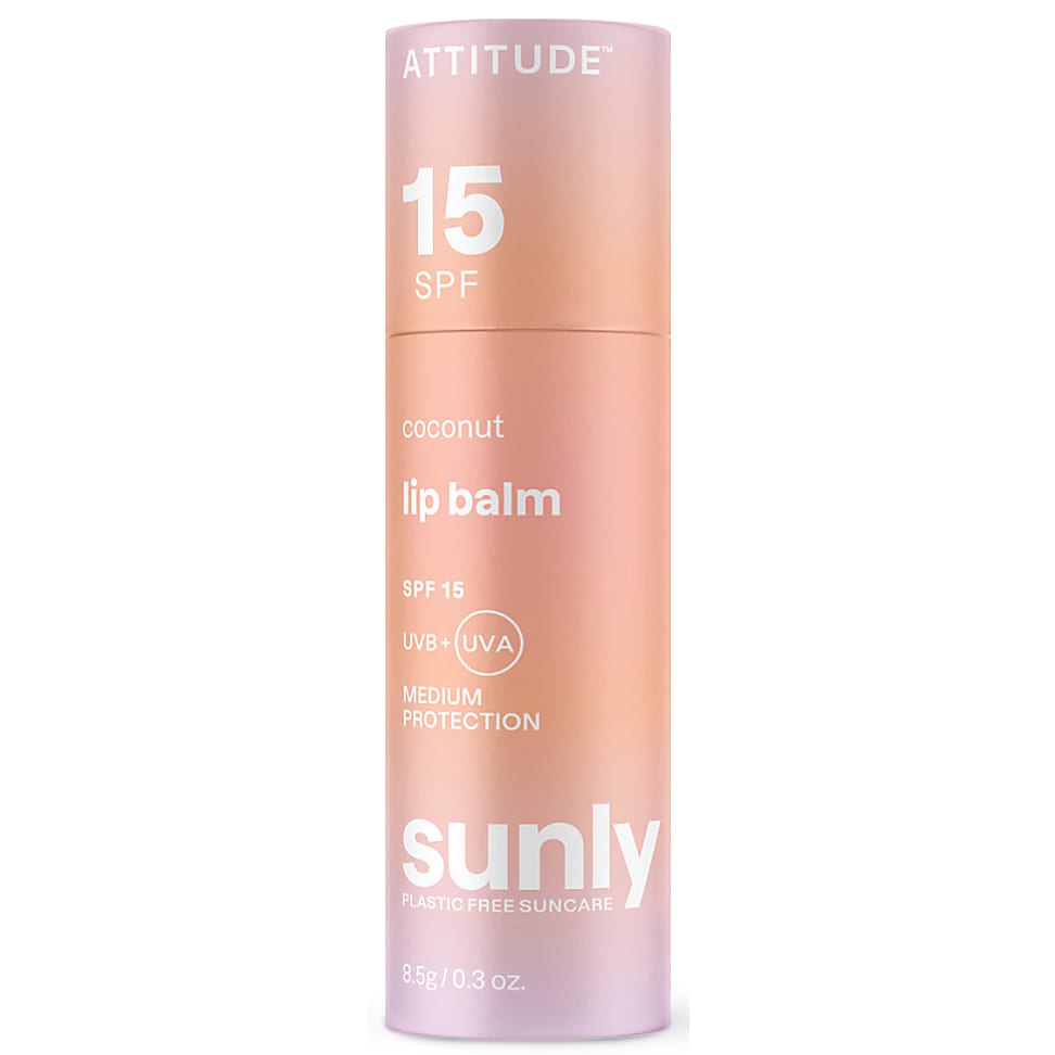 Attitude Sunly Lippenbalsem Zonnebrandstick Kokos - SPF 15