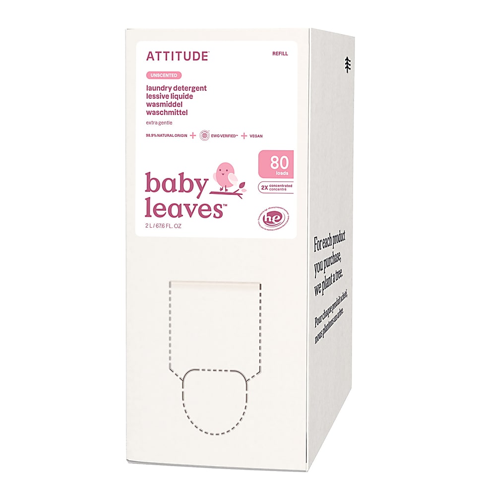 Image of Attitude Little Ones Baby Wasmiddel - Geurvrij 80 wasbeurten