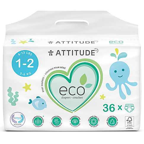 Attitude Baby Care Luiers Mini - maat 1-2 (36 st)