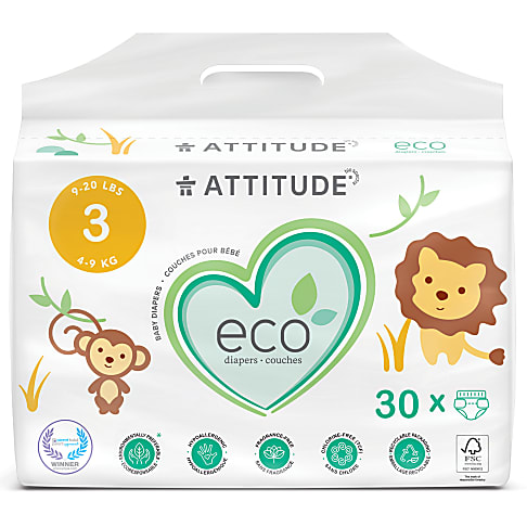 Attitude Baby Care Luiers Midi - maat 3 (30 st)