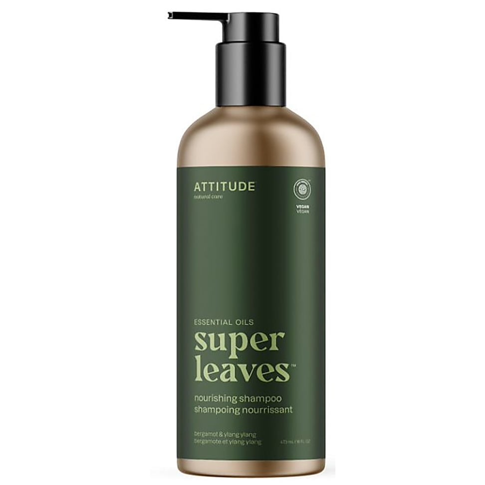 Attitude Super Leaves Essentials Shampoo - Nourishing Bergamot & Y...