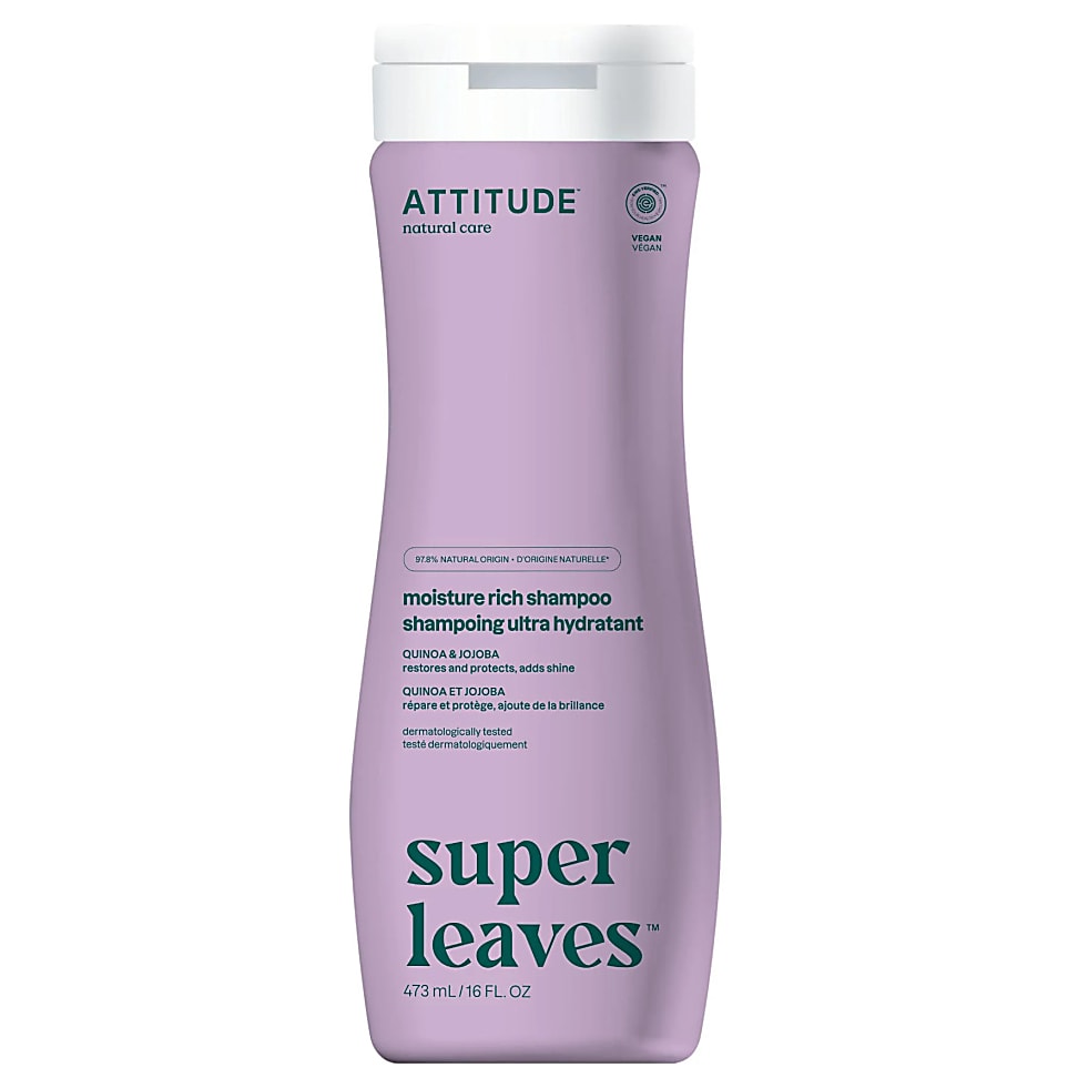 Image of Attitude Super Leaves Natuurlijke Shampoo - Moisture Rich droog haar