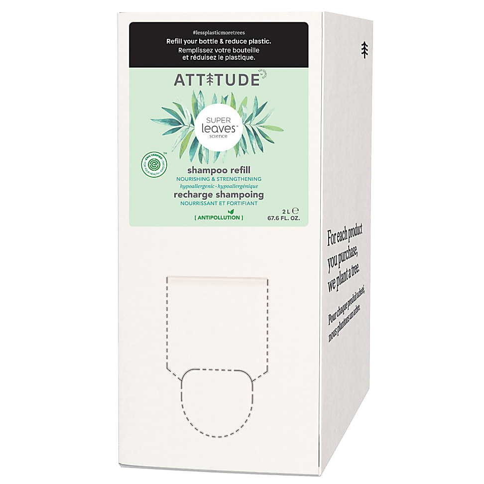 Attitude Super Leaves bulk2 go Shampoo, voedend & versterkend 2 Ltr