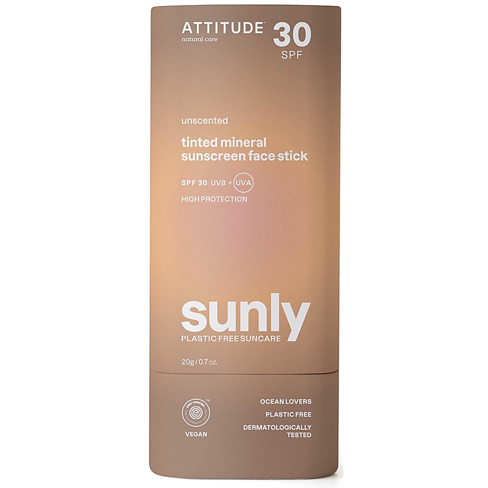 Attitude Sunly Getinte Gezichtsstick SPF30 - Parfumvrij