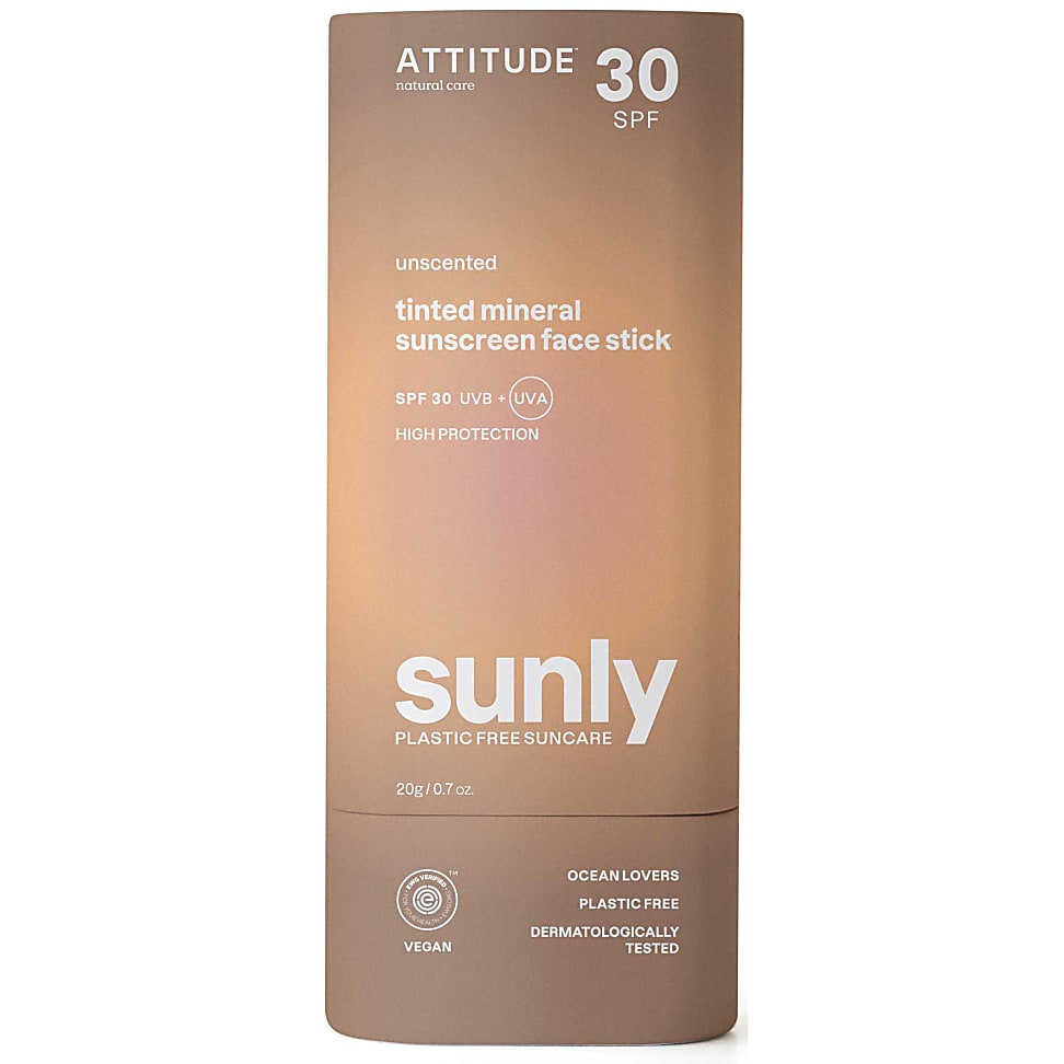 Image of Attitude Sunly Getinte Gezichtsstick SPF30 - Parfumvrij