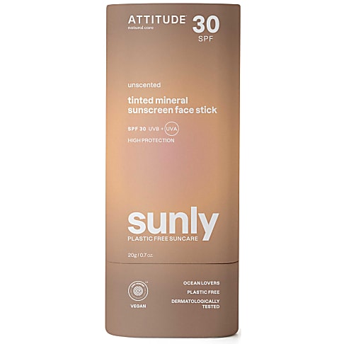 Attitude Sunly Getinte Gezichtsstick SPF30 - Parfumvrij