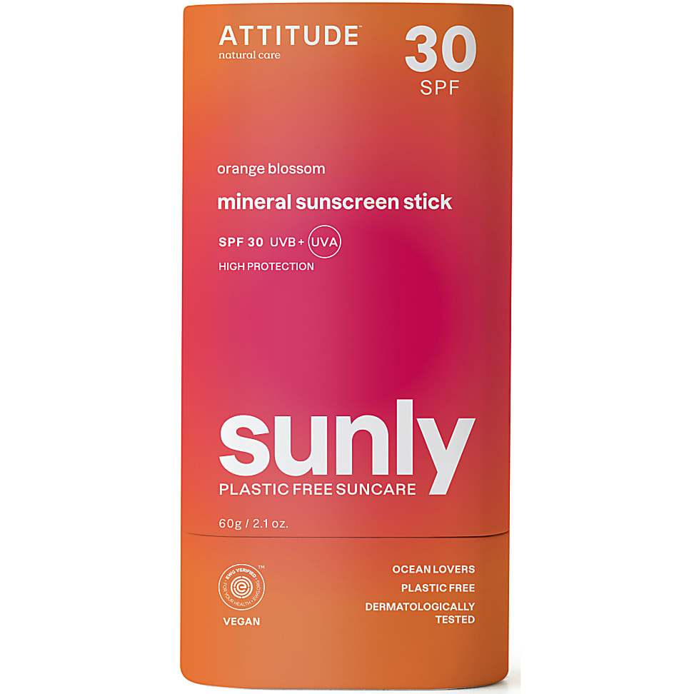 Image of Attitude Sunly Zonnebrandstick SPF30 - Oranjebloesem