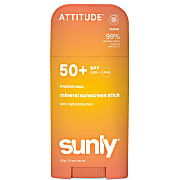 Attitude Sunly Zonnebrandstick SPF50 Gezicht & Lichaam - Kokos