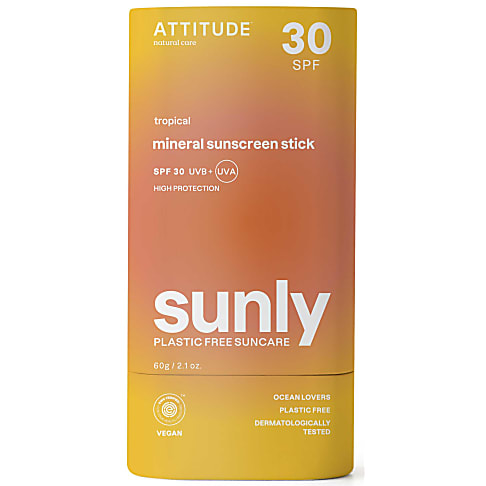 Attitude Sunly Zonnebrandstick SPF30 - Tropisch