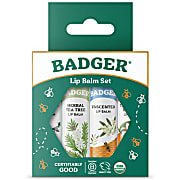 Badger Balm Classic Lipcare Kit Green (x 4 lip balms)