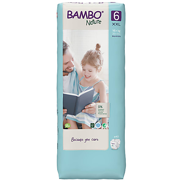 Image of Bambo Nature Luier - XL Plus - maat 6 40 stuks