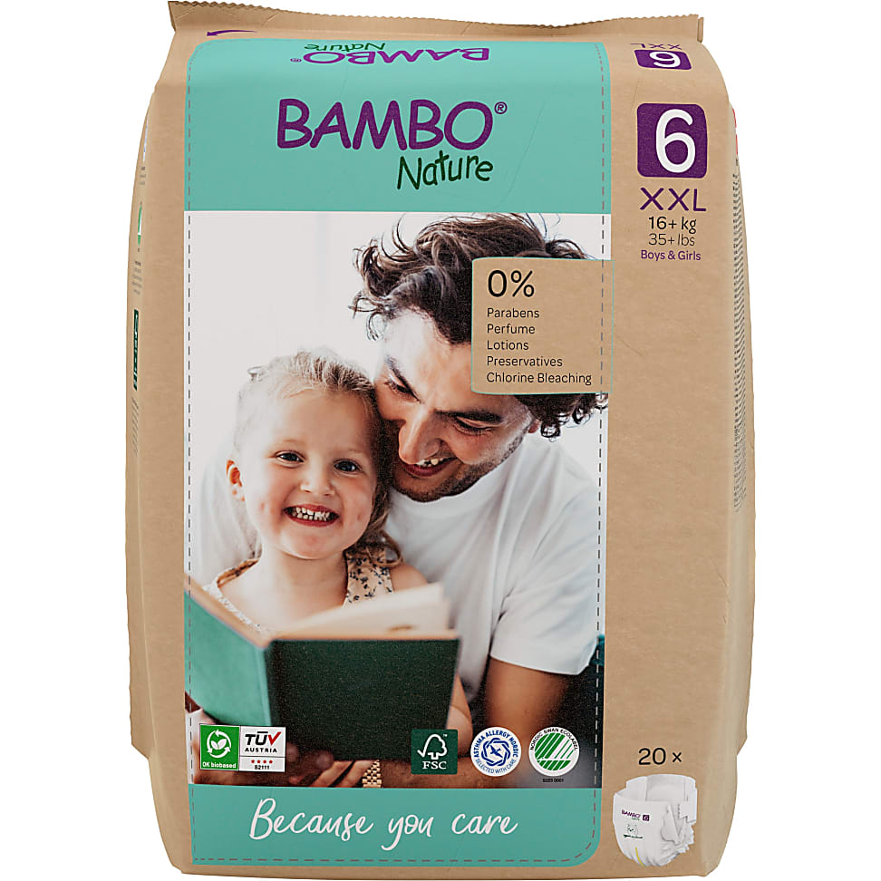 Image of Bambo Nature Luier - XL Plus - maat 6 20 stuks