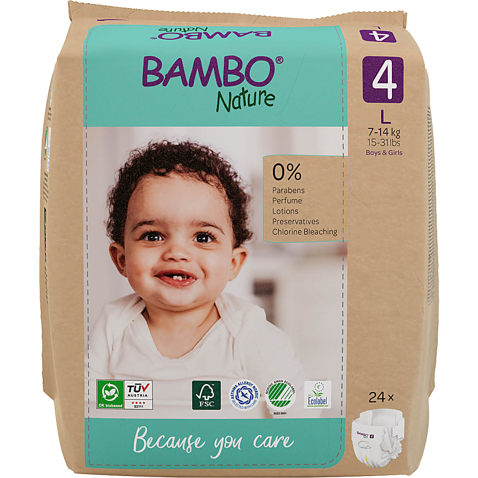 Image of Bambo Nature Luier - Maxi - maat 4 24 stuks